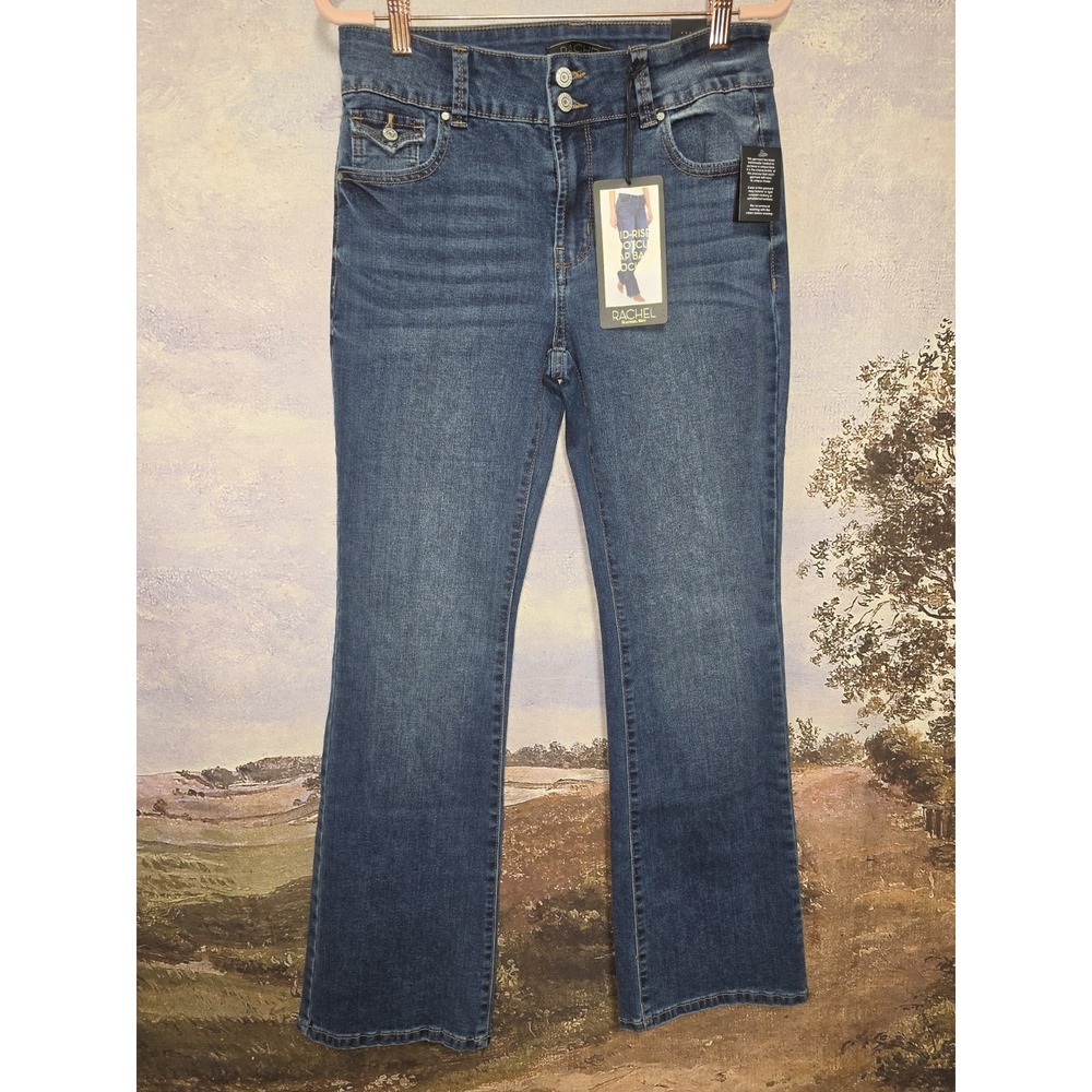 Rachel Roy Faith Mid Rise Boot Cut Womens Jeans Size 8/29